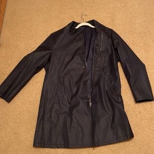 giorgio armani knee length rain jacket